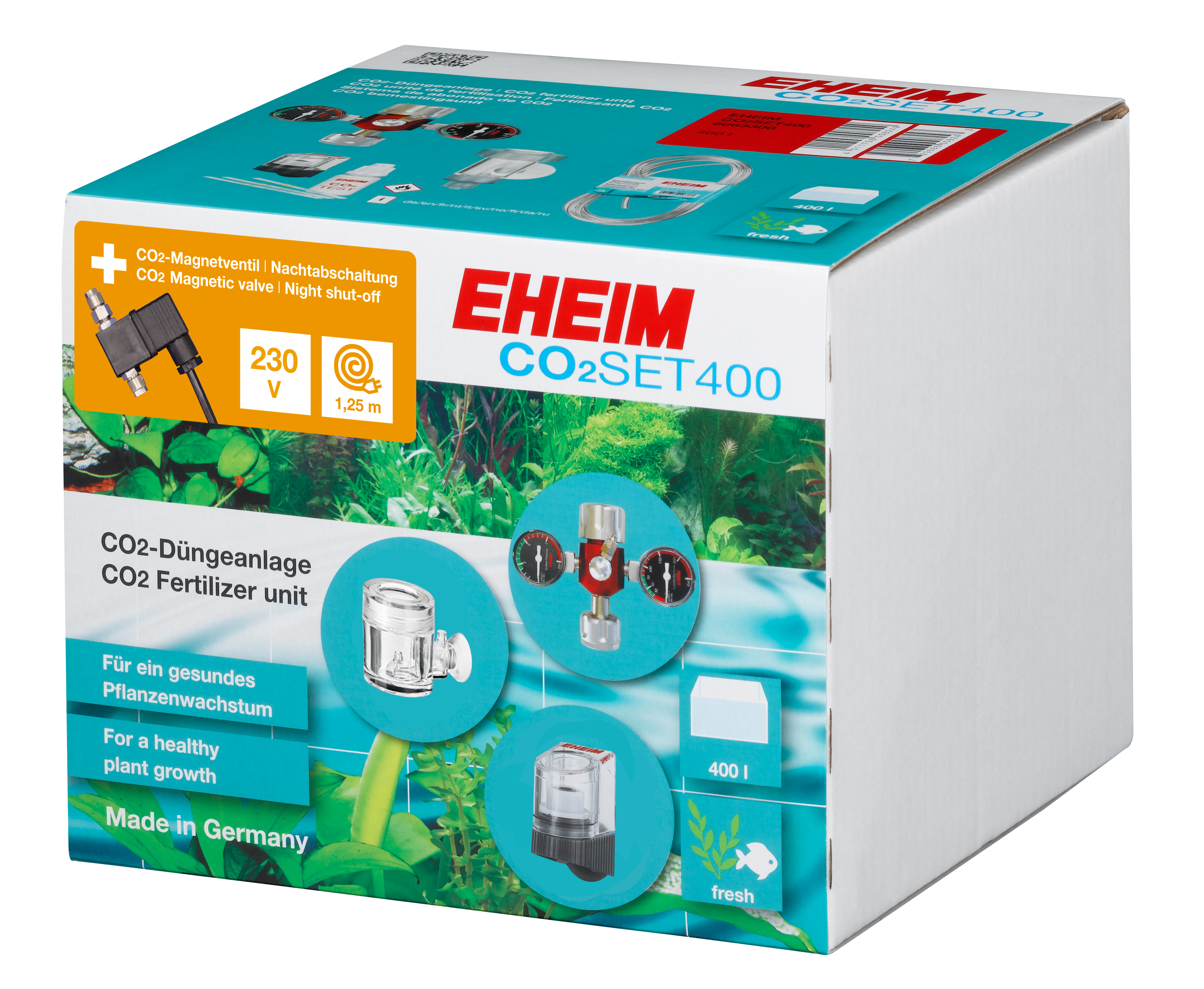 EHEIM CO2Set400 ohne Flasche, inkl. Nachtabschaltung
